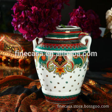 Luxury Fine New Bone China Antique Flower Vase of Paisley                
                                    Quality Assured